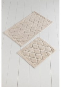 Covorașe de baie bej 2 buc. 100x60 cm Dante – Foutastic