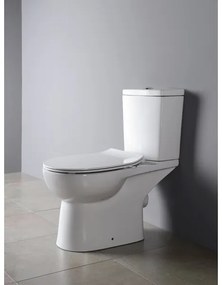 Sapho - vas WC combinat cu evacuare pe spate, ceramică, alb