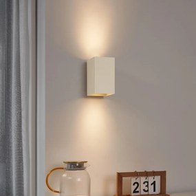 Aplică modernă bej GU10 50mm pătrată cu 2 lumini - Sandy