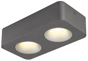 Spot LED aplicat aluminiu gri HANGARAU 2