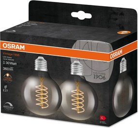 Set de 2 becuri LED dimabile cu filament vintage E27/7,8W/230V 1800K - Osram