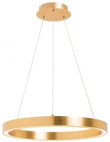 Lustra LED design modern circular CARLO auriu, diametru 60cm
