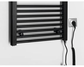 Radiator portprosop electric pentru baie Aqualine DIRECT-E 300W/230V 96 cm negru mat