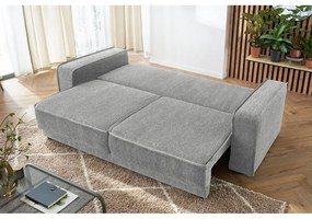 Canapea extensibilă gri deschis Emile - Bobochic Paris
