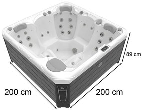 Budapest CityLife Deluxe jacuzzi Ice white