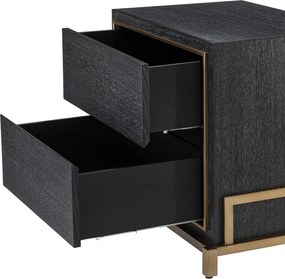 Noptiera design elegant LUX Hazel, gri carbune 115102 HZ