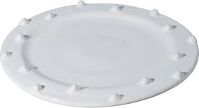 Farfurie alba din ceramica, D24.5cm Dante
