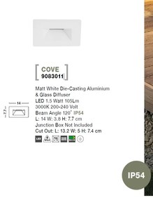 Spot LED ambiental / incastrabil pentru iluminat exterior IP54 COVE II