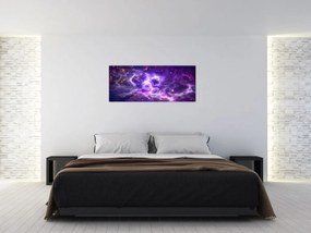 Tablou - Universul violet (120x50 cm)