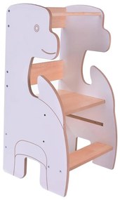 Turn educativ DINO alb/arțar