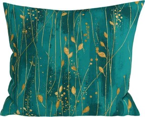 Husa din bumbac pentru perna VIVIDELLE POLY 45x45 cm, verde