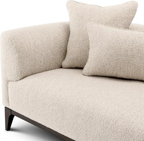Canapea confortabila design LUX Brannan, Boucle chalk white