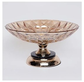 Tavă decorativă d. 29,5 cm maro/fumuriu