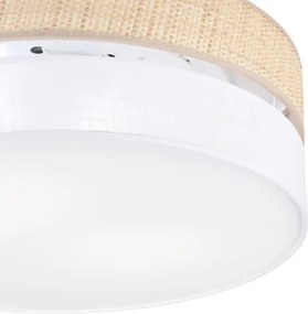 Plafonieră SIRJA BOHO 2xE27/15W/230V, Ø 45 cm, bej/albă