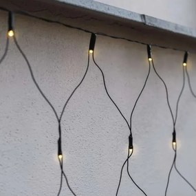 Instalație LED de Crăciun de exterior 160xLED/2x1,5m IP44 alb cald