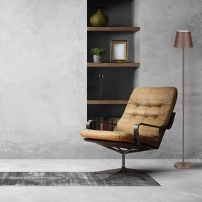 Lampă LED de podea 3în1, reglabilă, 4W, 5V, 4400mAh, 3000K, IP54, maro