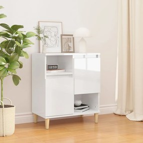 821142 vidaXL Servantă, alb extralucios, 60x35x70 cm, lemn prelucrat