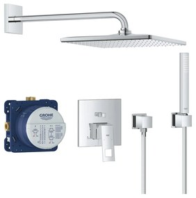 Set de dus incastrat crom Grohe Eurocube Perfect Rainshower Mono 310