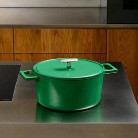 Cratiță cu capac din fontă 5,5 l adecvată pentru plita cu inducție Mattia 3.0 – FABINI