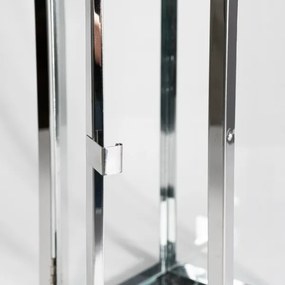 Felinar decorativ, 49 cm, crom lucios