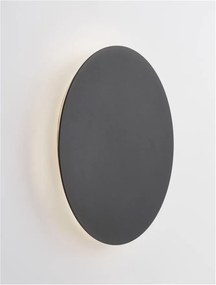 Aplica LED de perete design ambiental CYRCLE 22cm negru