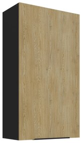 Dulap superior de bucătărie Carminia 60 G-108 1F (stejar cremona + negru). 1127998