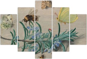 Tablou - Jan van Kessel the Elder, Insects and a Sprig of Rosemary, reproducere (150x105 cm)
