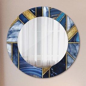 Oglinda cu decor rotunda Marmură modernă