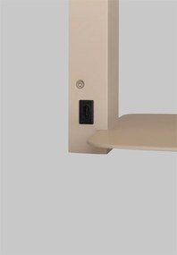 Aplica cu raft, port USB si abajur textil in inchis Florence