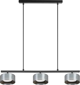 Brilagi - lustra LED RGB reglabilă AURA LUX 3xGX53/14W/230V Wi-Fi Tuya negru/fumuriu