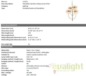 Candelabru design LUX Spiridon alama 112221 HZ