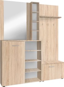 Set pentru anticameră, stejar sonoma, FANDU