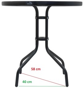 Masă rotundă de grădină Cattara Terst, diametru 70 cm