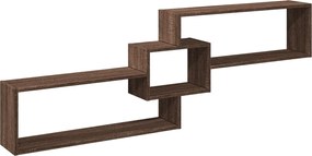 vidaXL Dulap de perete, stejar maro, 158x18x53 cm, lemn prelucrat