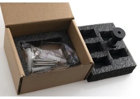 SET 5x cârlig de perete Aqualine SAMBA negru mat