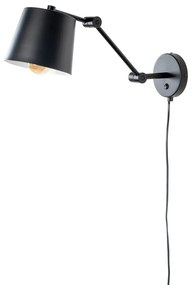 Aplică de perete neagră Hajo – White Label