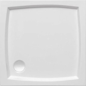 Polimat Patio cădiță de duș pătrată 80x80 cm alb 00732