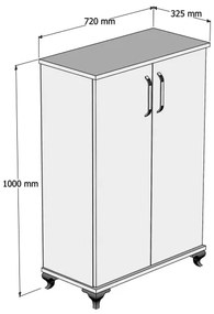 Pantofar ASTA 100x72 cm alb