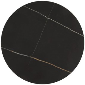 Set 2 masute de cafea Fatima marmura neagra/auriu
