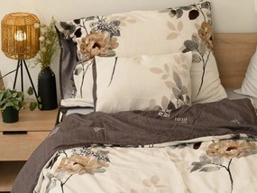 Lenjerie de pat reversibila DUO SENSE CARMELIA cu modele + husa pentru perna 40x50 cm GRATUIT Dimensiune lenjerie de pat: 70 x 90 cm | 140 x 200 cm