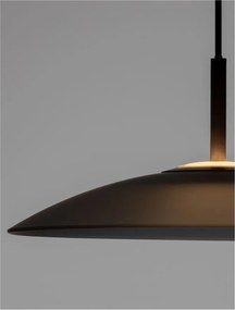 Lustra LED design modern POLIFEMO fumuriu, 40cm