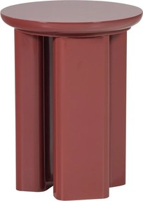 Măsuță auxiliară rotundă cu aspect lucios ø 40 cm Orivo – WOOOD