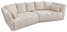 Canapea mare, Tesatura boucle bej sampanie, ROYAL 295cm