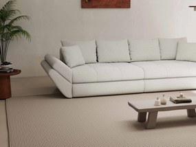 Canapea extensibilă dumonde cu ladă de depozitare si sezut confortabil din spuma high-density, Loana Euphoria Ivory 300x100 cm