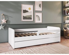 Pat pentru copii alb cu somieră 80x160 cm Duuli – ELTAP