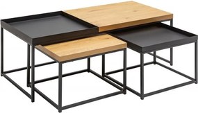 Set de 3 masute design industrial Loft
