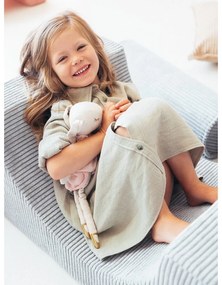 Teren de joacă din spumă verde mentă 3 buc. din catifea reiată înălțime 37 cm 75x49 cm Rainbow Montessori – Wigiwama