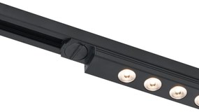 Plafonieră modernă neagră pentru sistem de șină monofazat 5W 370 lm 3000K - Iconic Tsiri