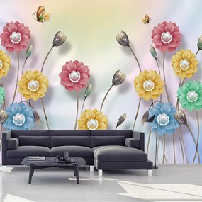 Fototapet - Flori colorate (147x102 cm)
