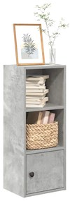 vidaXL Bibliotecă, gri beton, 31x24x77 cm, lemn prelucrat